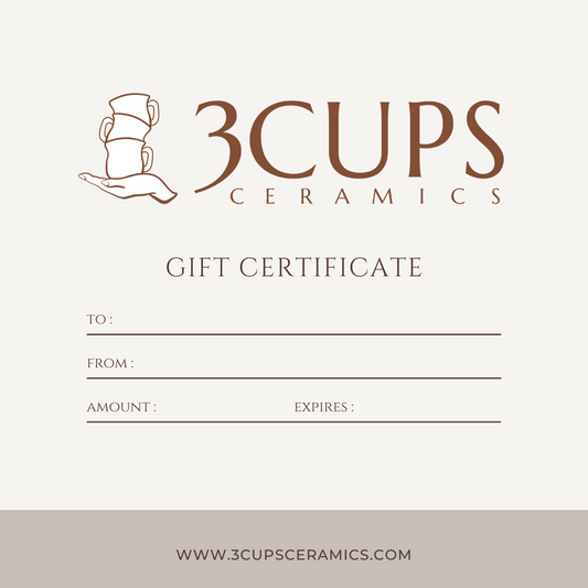3 Cups Ceramics Gift Card
